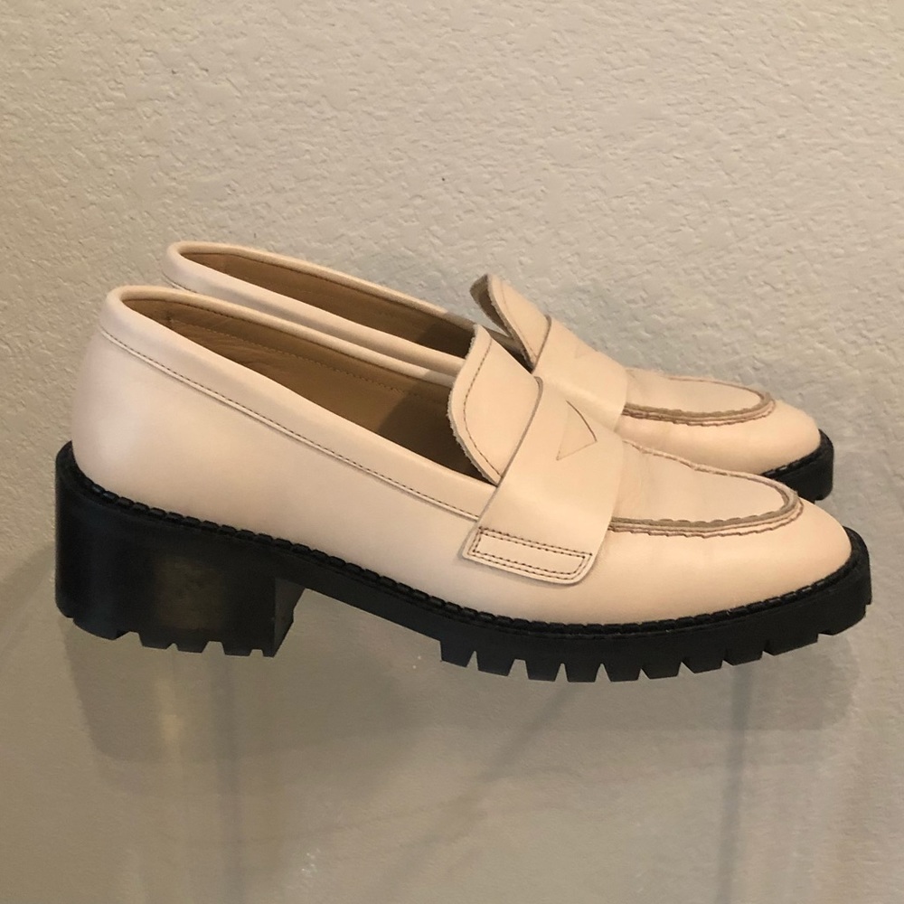 & Other Stories Heeled Leather Platform Loafers - Picture 4 of 12